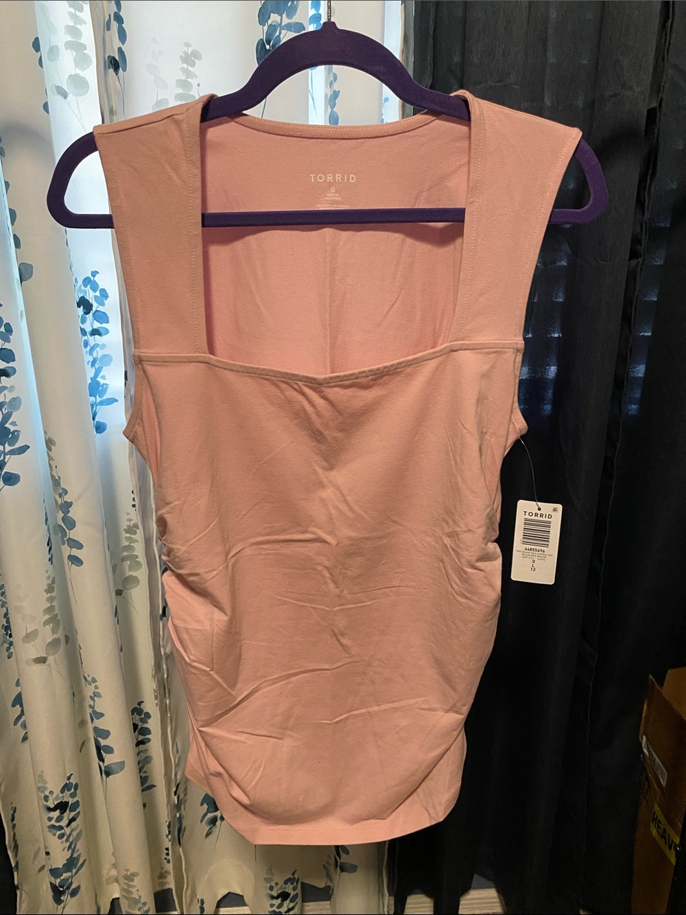torrid Dusty Rose Square Neck Tank Top